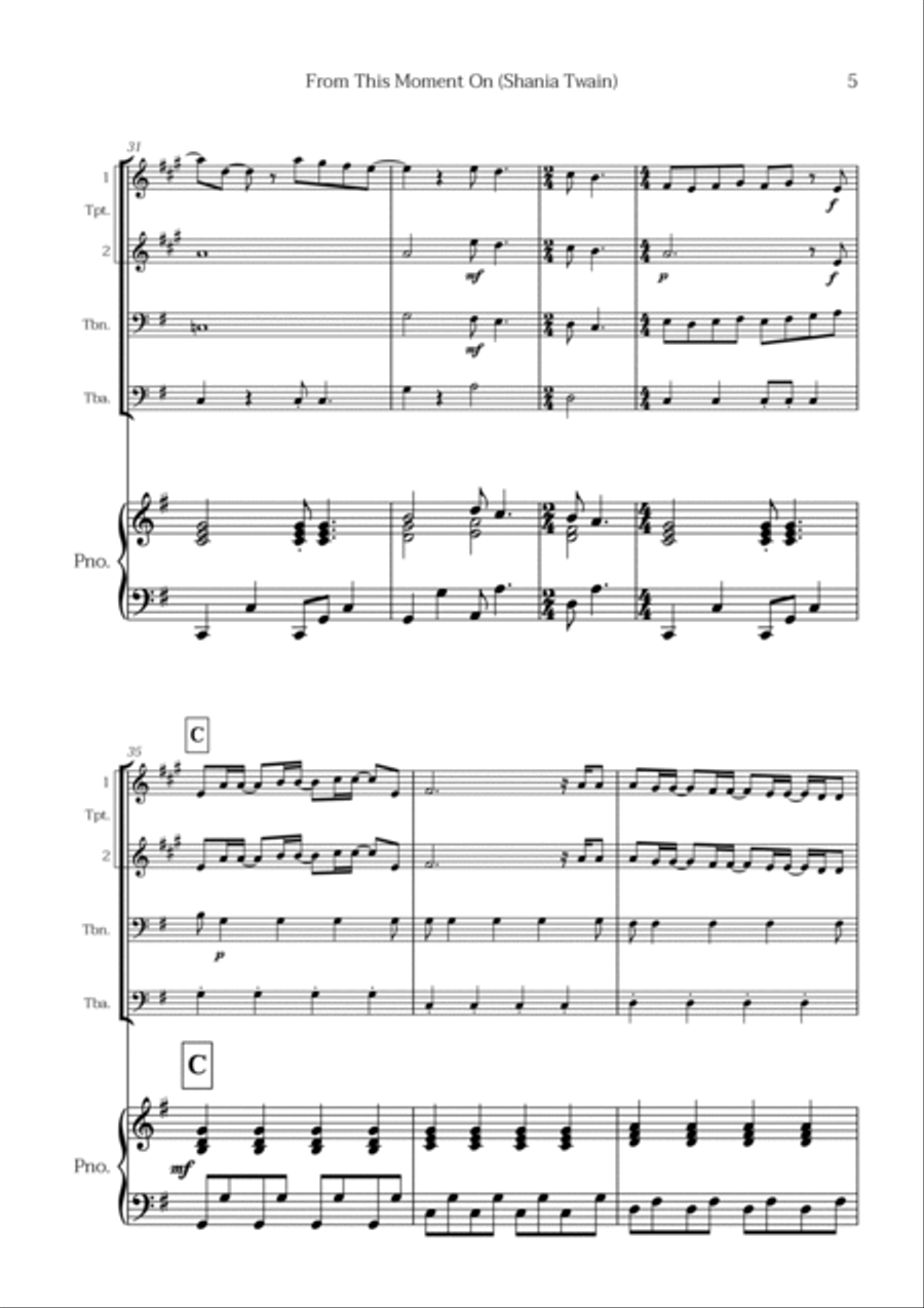 From This Moment On Trombone scores gallery preview page 5