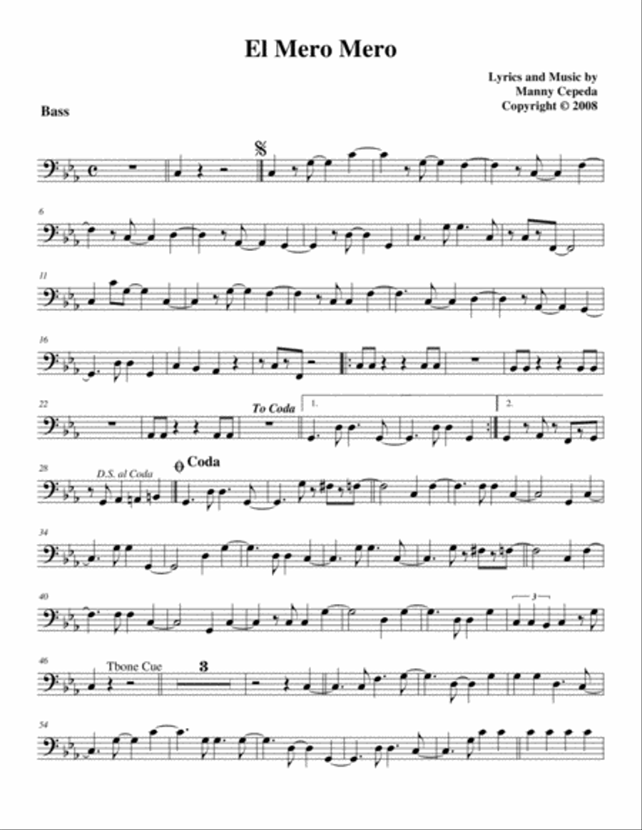 El Mero Mero Jazz Ensemble scores gallery preview page 1