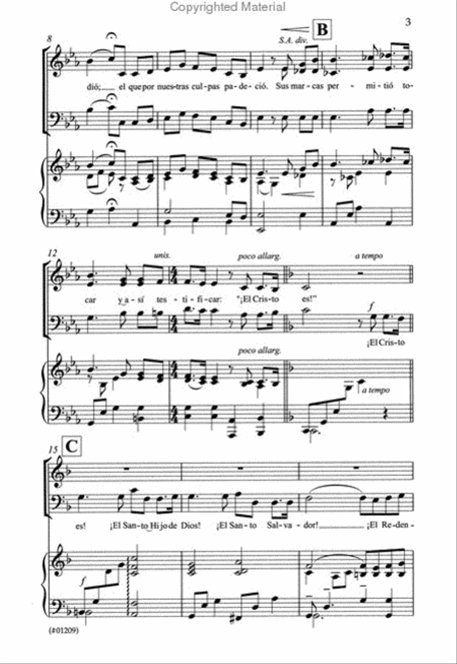 !El Cristo es! (This Is The Christ) - SAB 3-Part scores gallery preview page 3