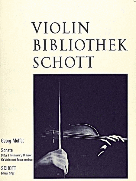 Violin Sonata D Major Vc/bc