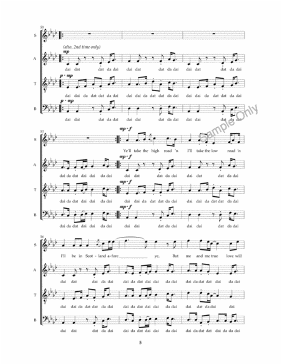 Loch Lomond Loch Lomond 4-Part scores gallery preview page 6