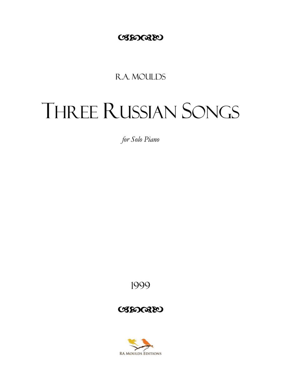 Three Russian Songs, Op. 74, 1999 Small Ensemble scores gallery preview page 1