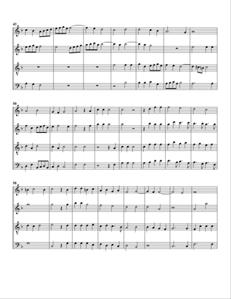 Canzona no.5 "La Scaramuccia" (Arrangement for 4 recorders)