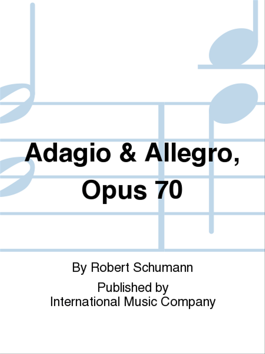 Adagio & Allegro, Opus 70 Horn scores gallery preview page 1