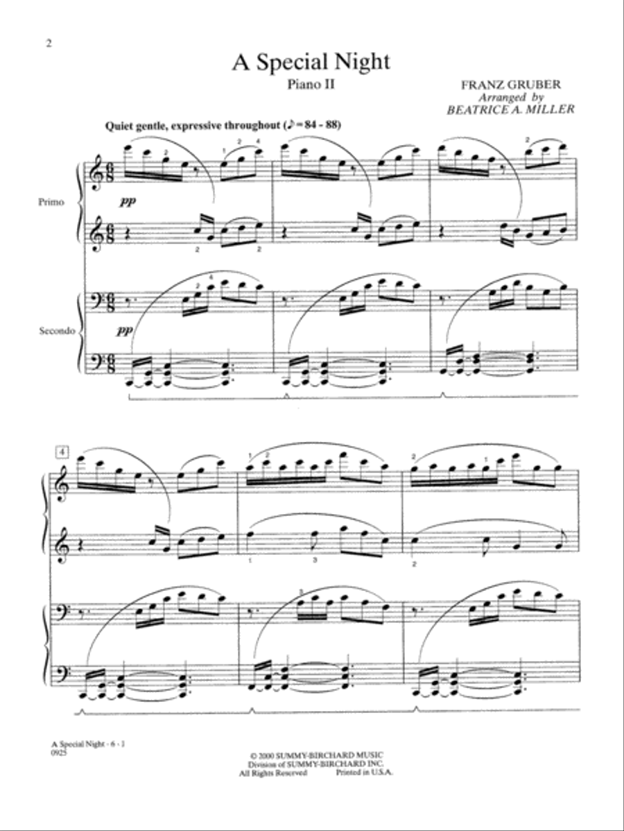 A Special Night Small Ensemble scores gallery preview page 3