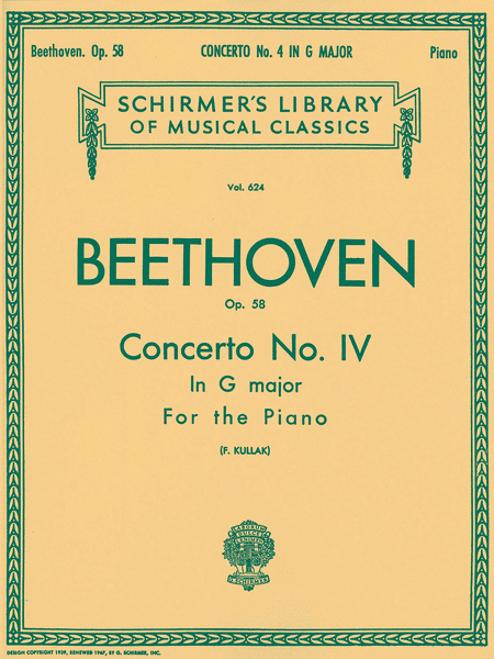Ludwig van Beethoven: Concerto No. 4 in G, Op. 58