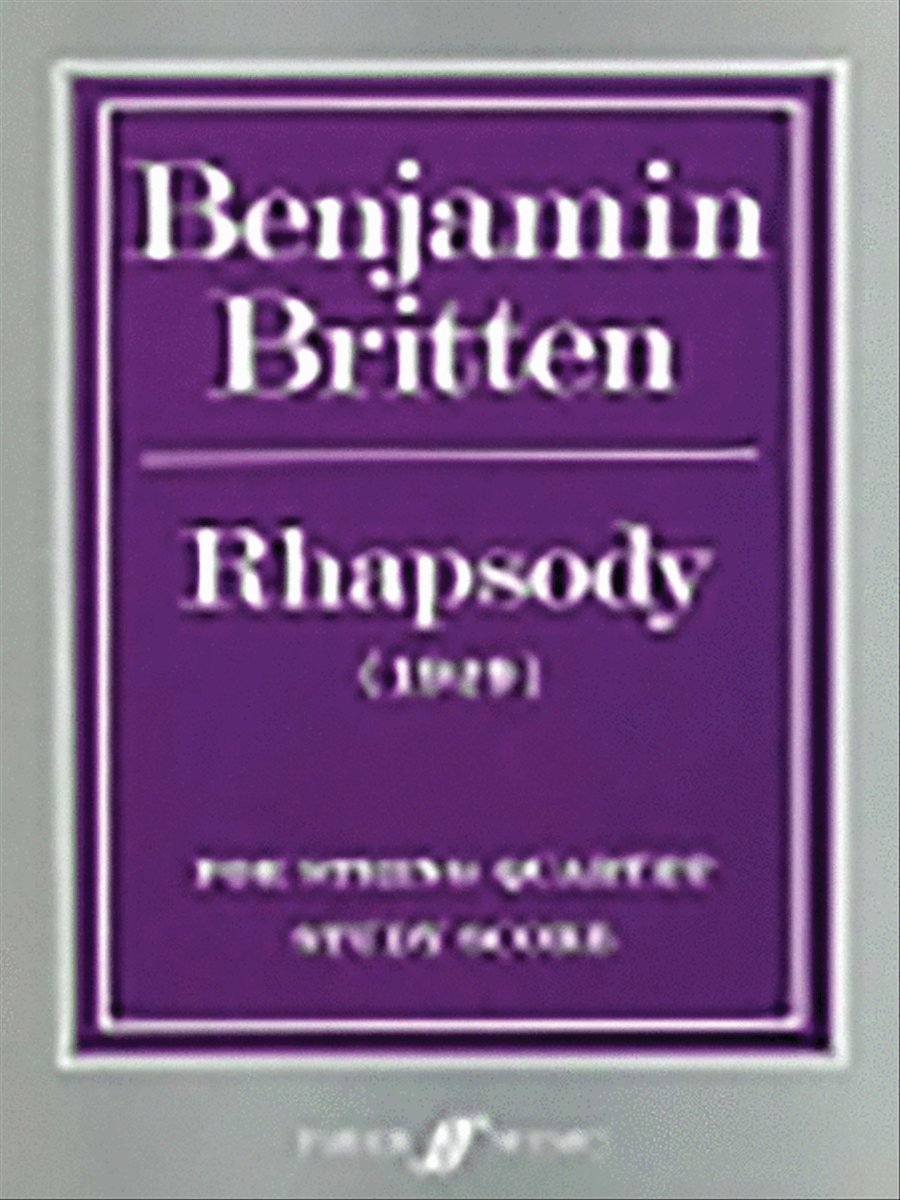 Rhapsody String Quartet scores gallery preview page 1