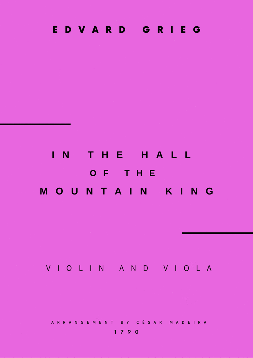 In The Hall Of The Mountain King - Violin and Viola (Full Score and Parts) image number null