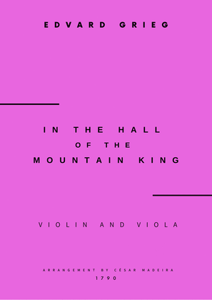 Book cover for In The Hall Of The Mountain King - Violin and Viola (Full Score and Parts)