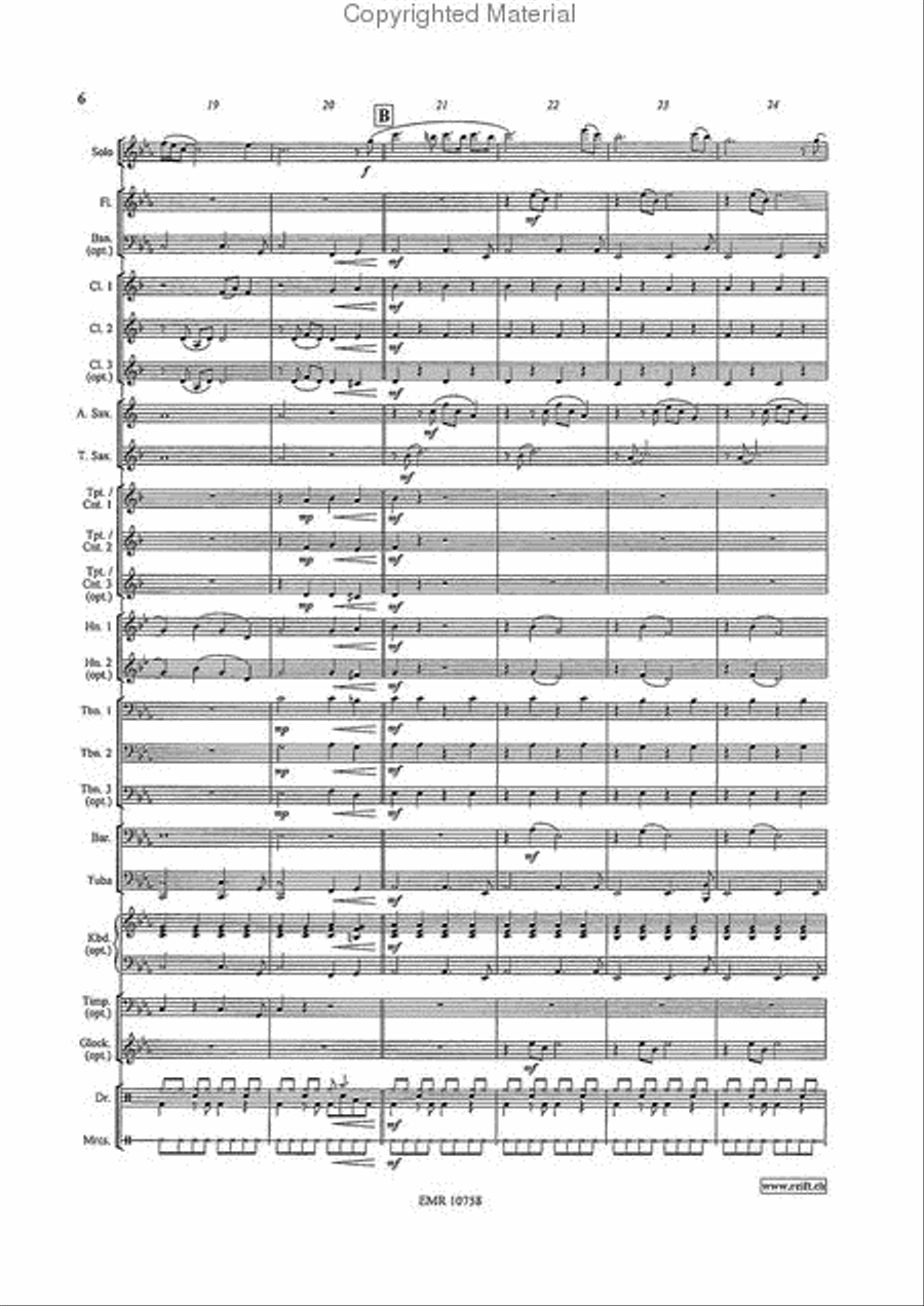 El Condor Pasa Concert Band scores gallery preview page 6