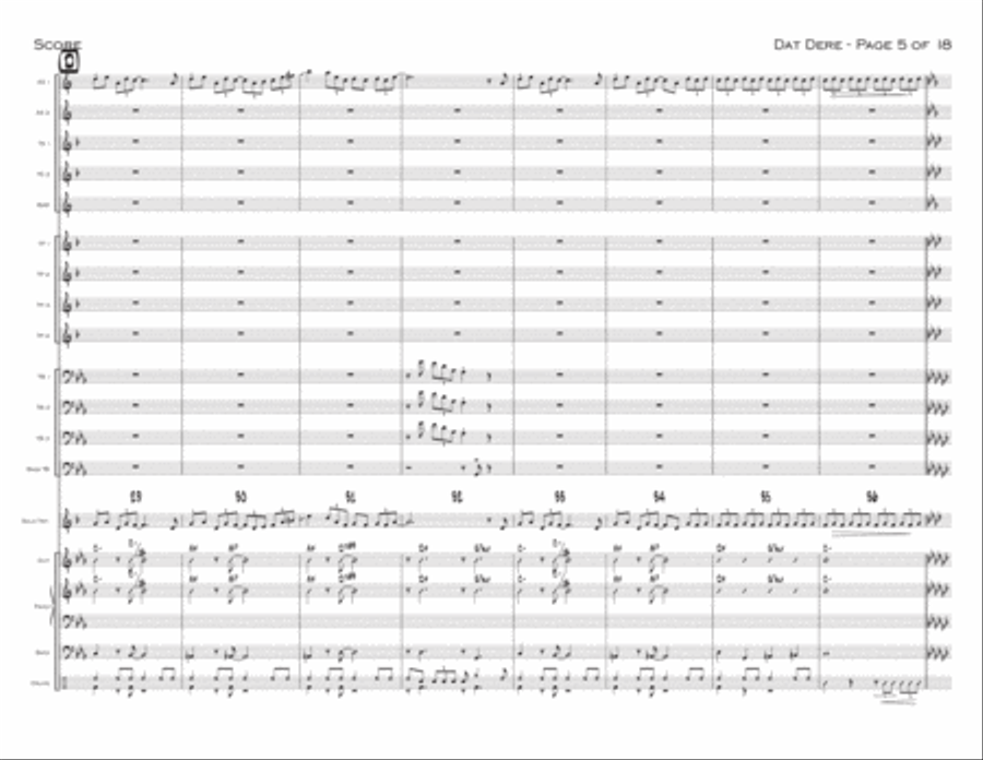 Dat Dere Dat Dere Jazz Ensemble scores gallery preview page 5