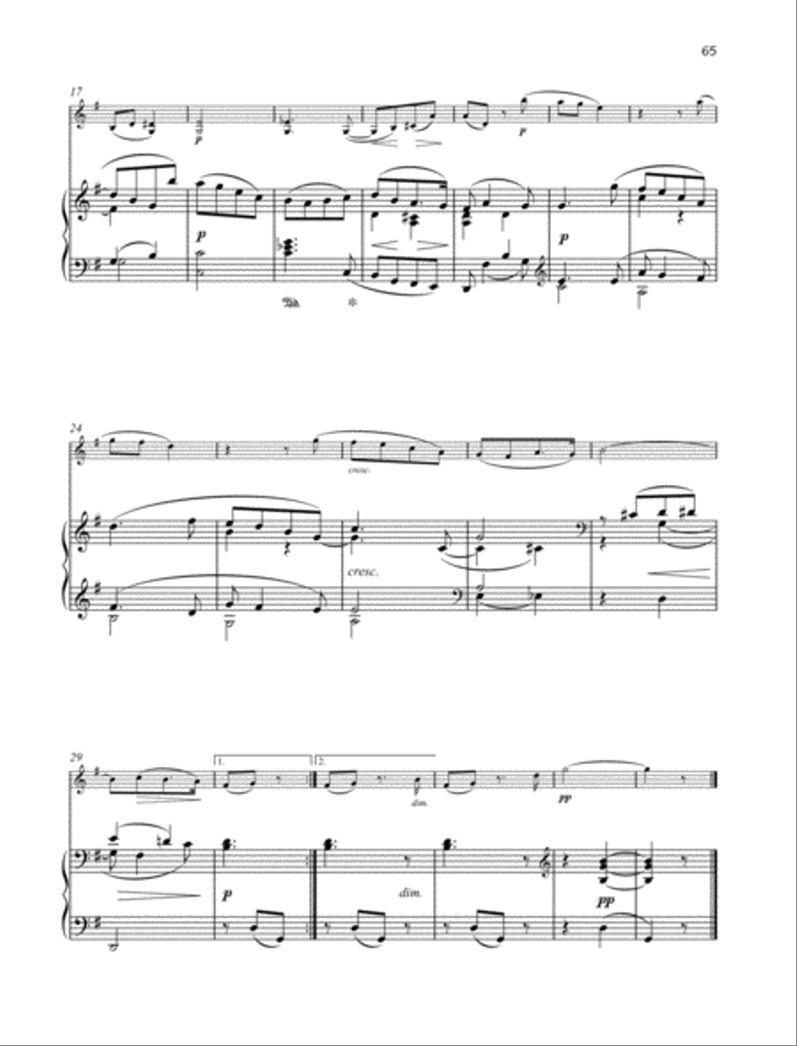 Amorette C major Op. 54, No. 5 Violin Solo scores gallery preview page 2