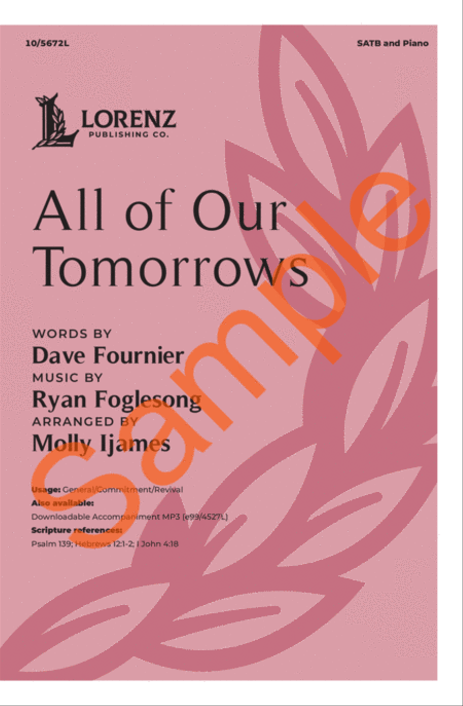 All of Our Tomorrows 4-Part scores gallery preview page 2