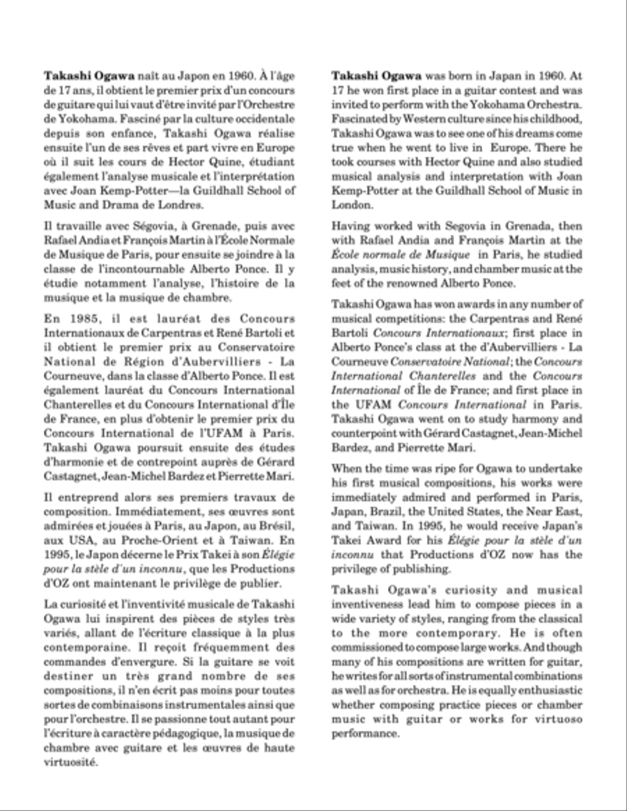 Fantaisie sur une chanson japonaise Guitar Ensemble scores gallery preview page 2