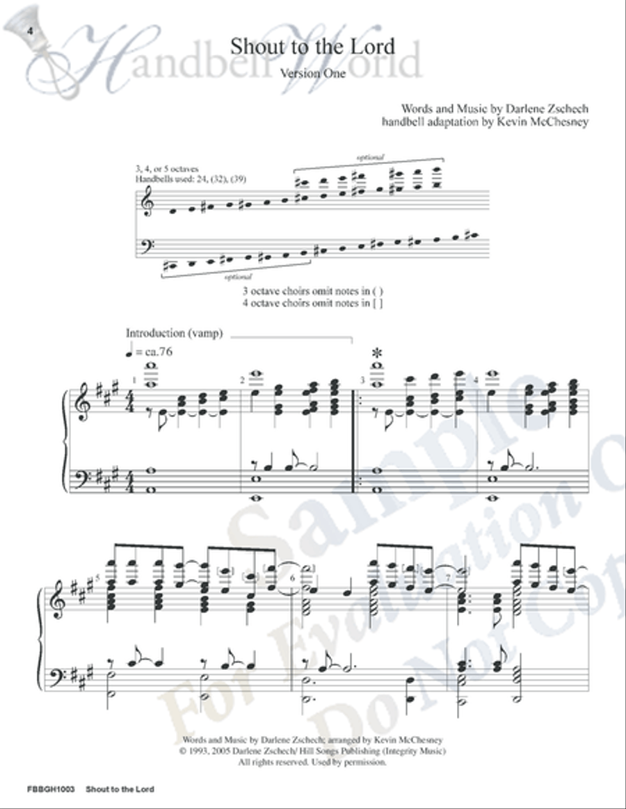 Shout to the Lord 5-Octaves scores gallery preview page 3