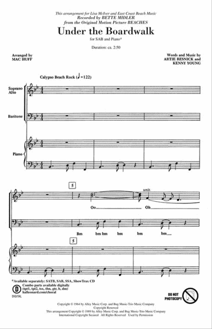 Under the Boardwalk Under the Boardwalk 3-Part scores gallery preview page 2