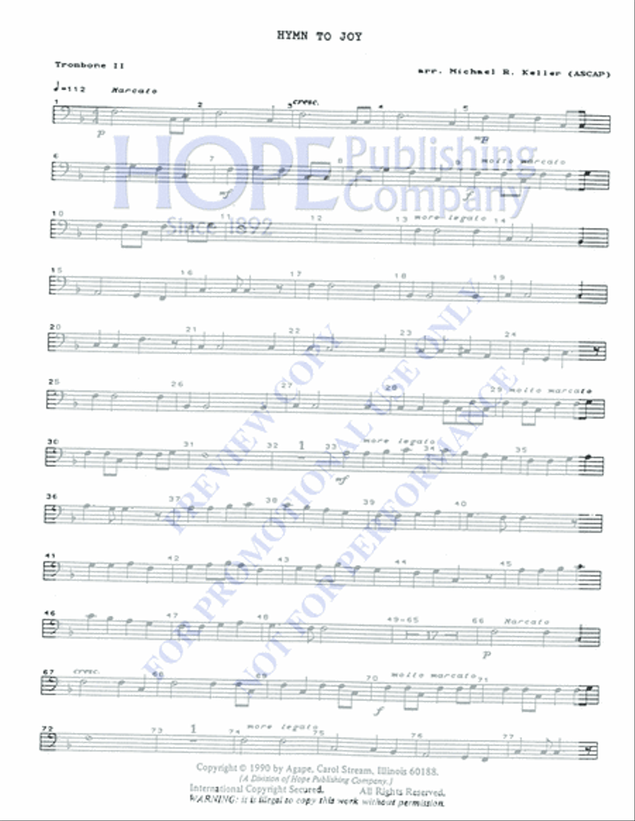 Hymn to Joy 5-Octaves scores gallery preview page 7