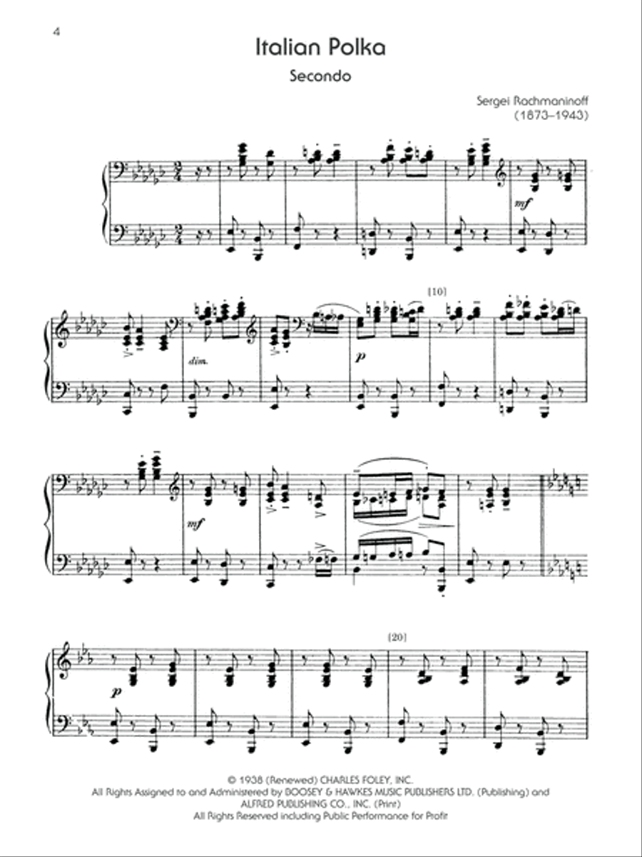 The Piano Works of Rachmaninoff, Volume 8 Small Ensemble scores gallery preview page 3