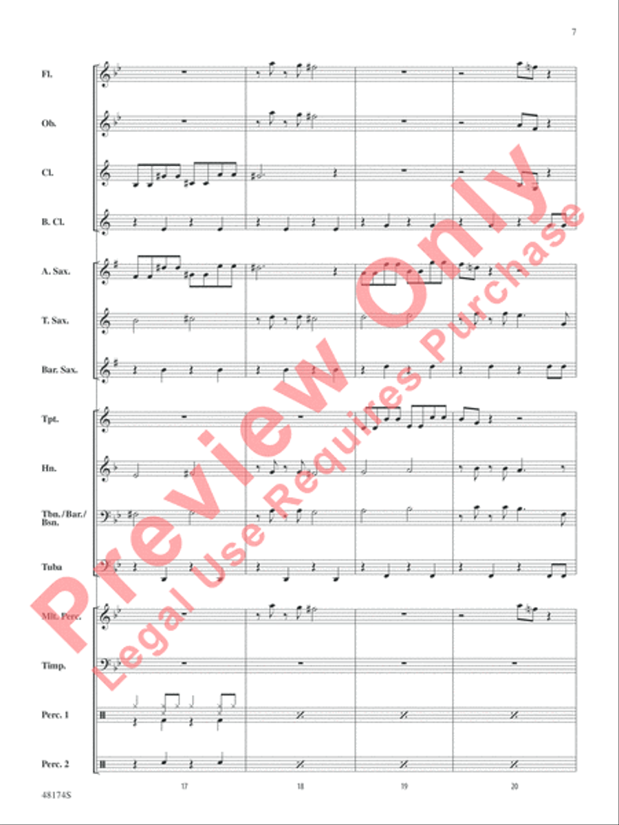 Swingin' Wonderland Concert Band scores gallery preview page 8