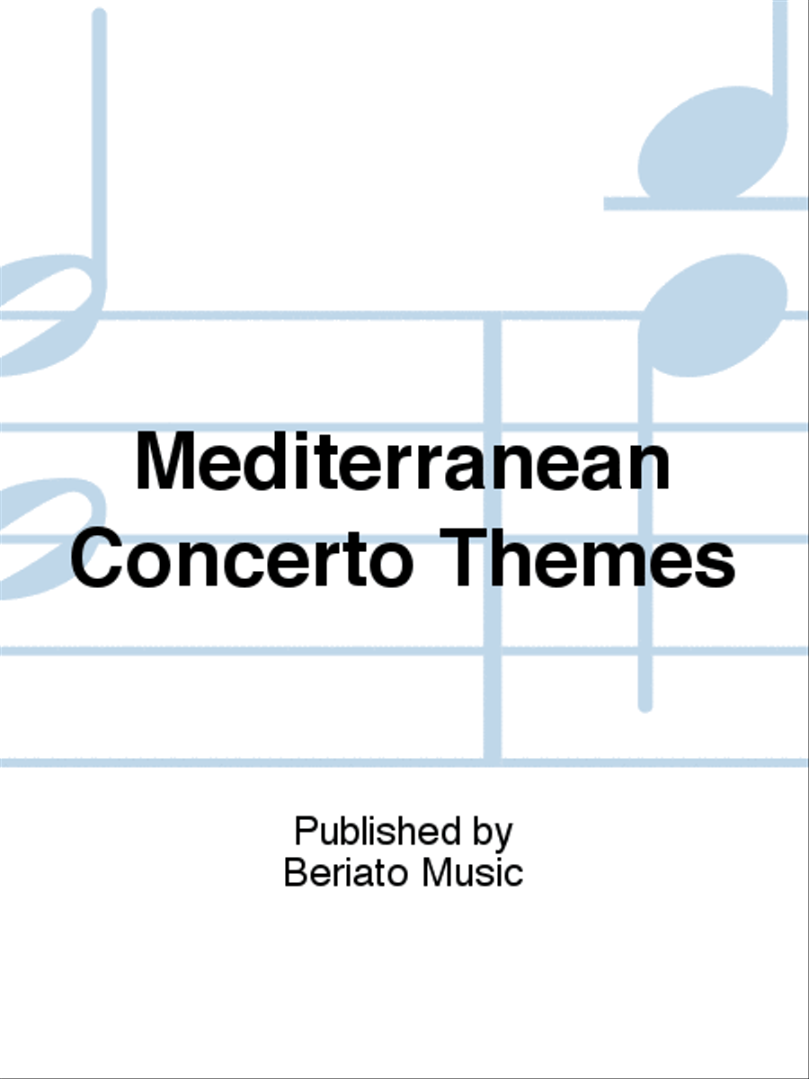Mediterranean Concerto Themes Piano, Vocal, Guitar scores gallery preview page 1
