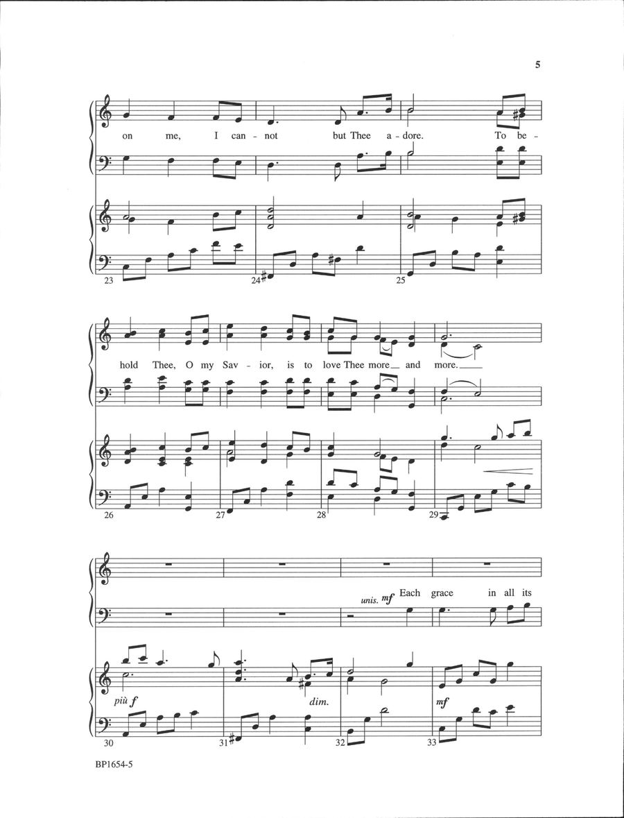 To Behold Thee To Behold Thee 4-Part scores gallery preview page 4