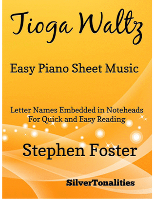 Tioga Waltz Easy Piano Sheet Music