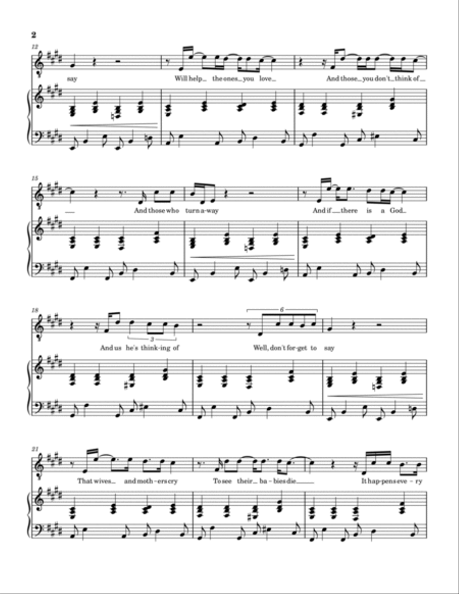 Prayer Prayer Voice scores gallery preview page 2