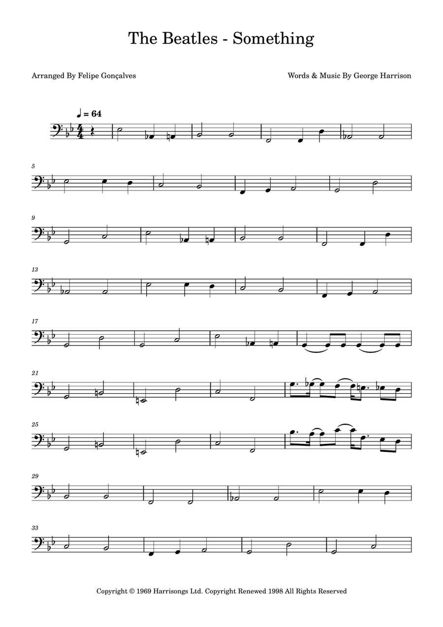Something Something Double Bass scores gallery preview page 1
