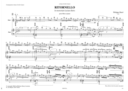 Ritornello - In Memoriam Luciano Berio