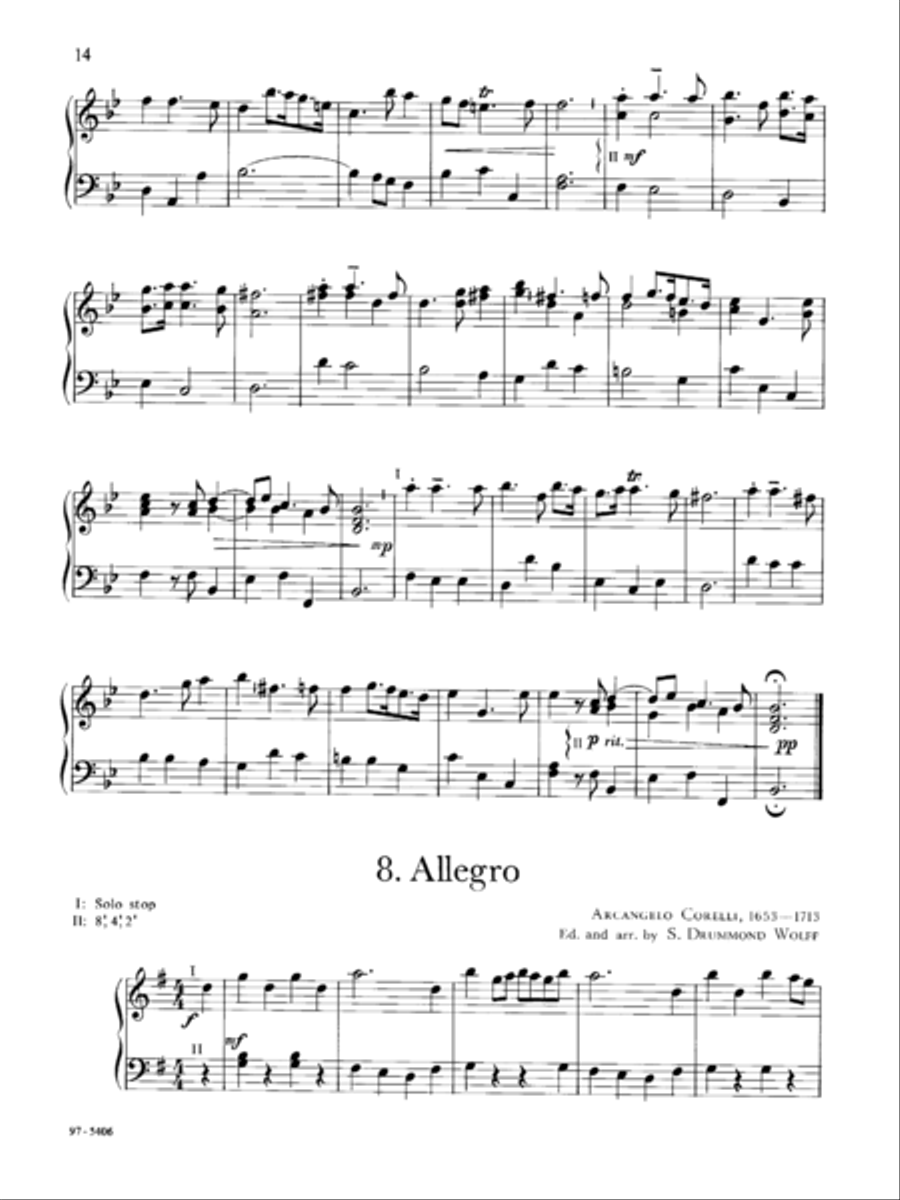 Baroque Music for Manuals, Vol. II Organ scores gallery preview page 7