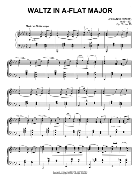 Waltz In A-Flat Major, Op. 39, No. 15