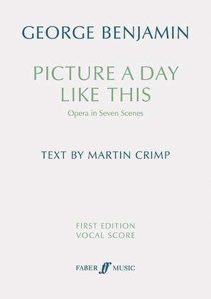 Picture a day like this (First Edition Vocal Score)