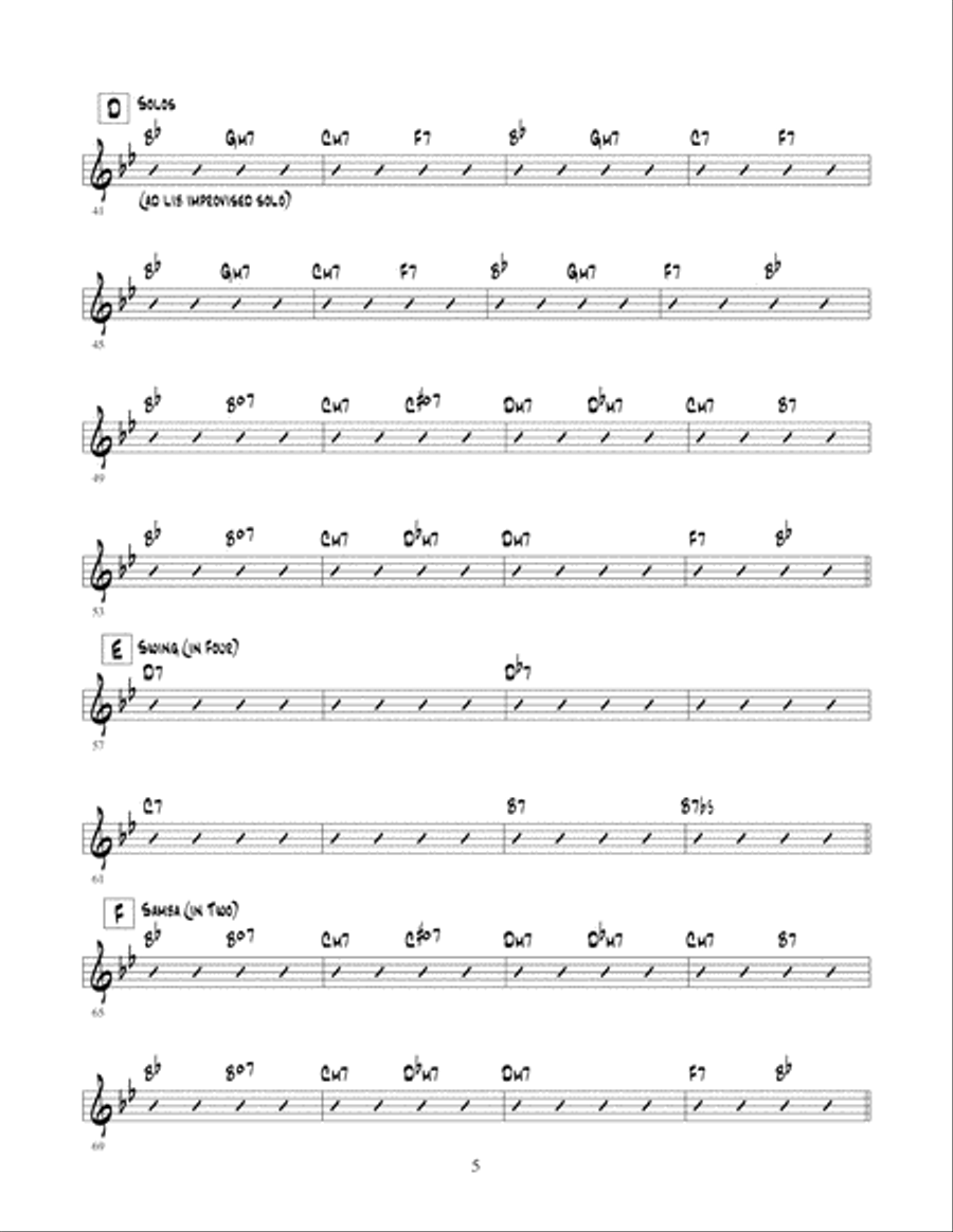 Jazz Guitar Ensembles Level 3 Guitar Ensemble scores gallery preview page 6