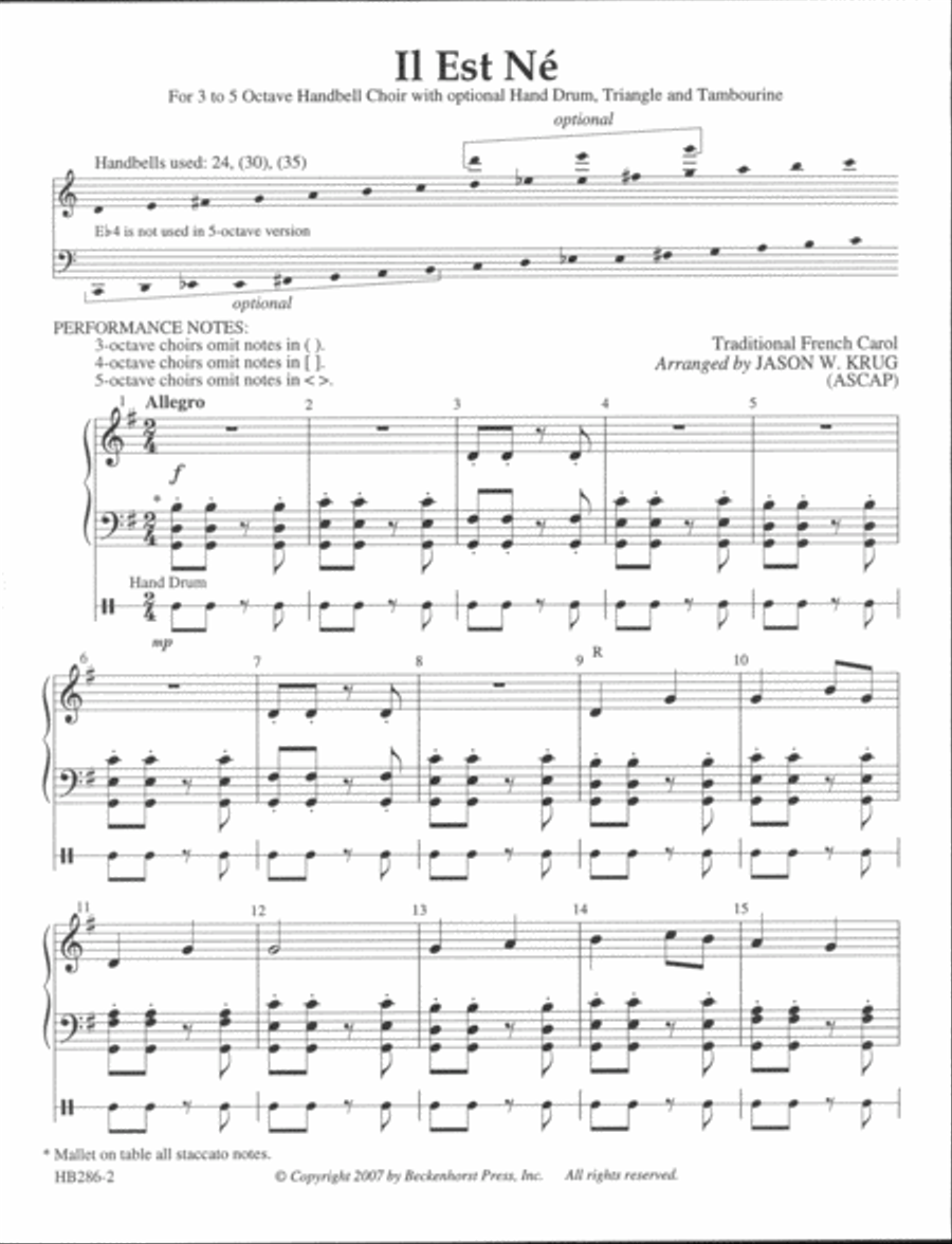 Il Est Ne - Krug Il Est Ne - Krug 5-Octaves scores gallery preview page 2