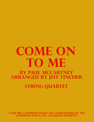 Book cover for Come On To Me