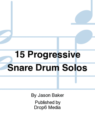 Book cover for 15 Progressive Snare Drum Solos