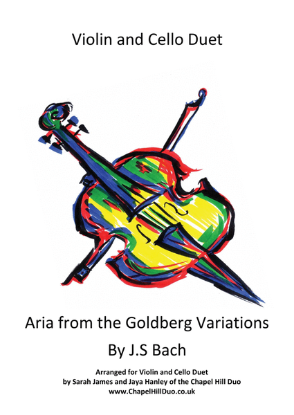 Aria from the GoldBerg Variations by J.S Bach arranged for Violin and Cello Duo image number null