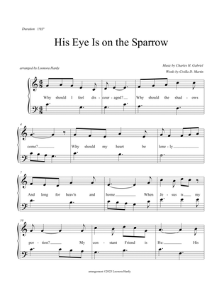 Book cover for His Eye Is On the Sparrow (Beginner) (Why Should I Feel Discouraged)