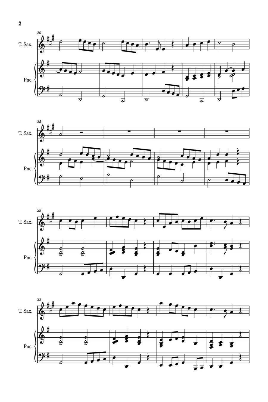 Ten Christmas Songs - Tenor Saxophone with Piano Accompaniment Tenor Saxophone scores gallery preview page 3