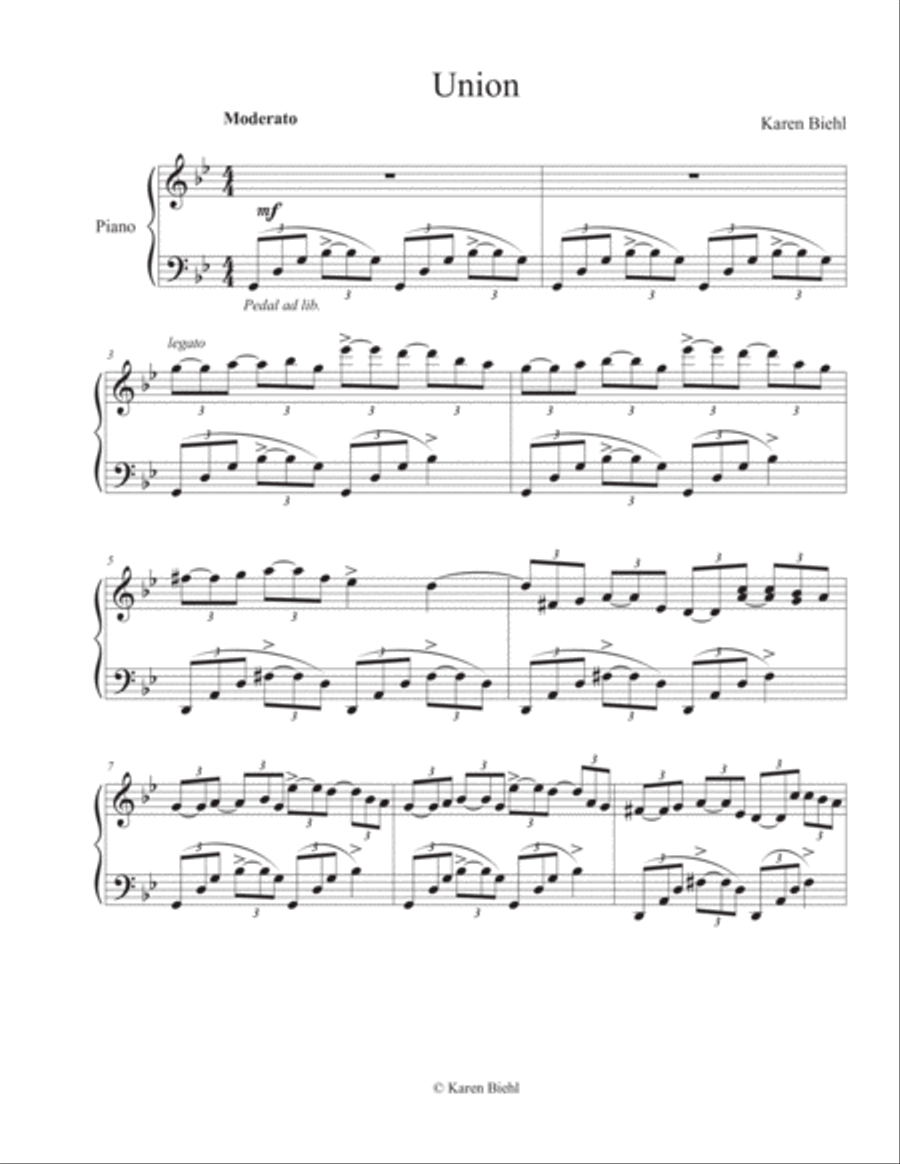 Union Piano Solo scores gallery preview page 1