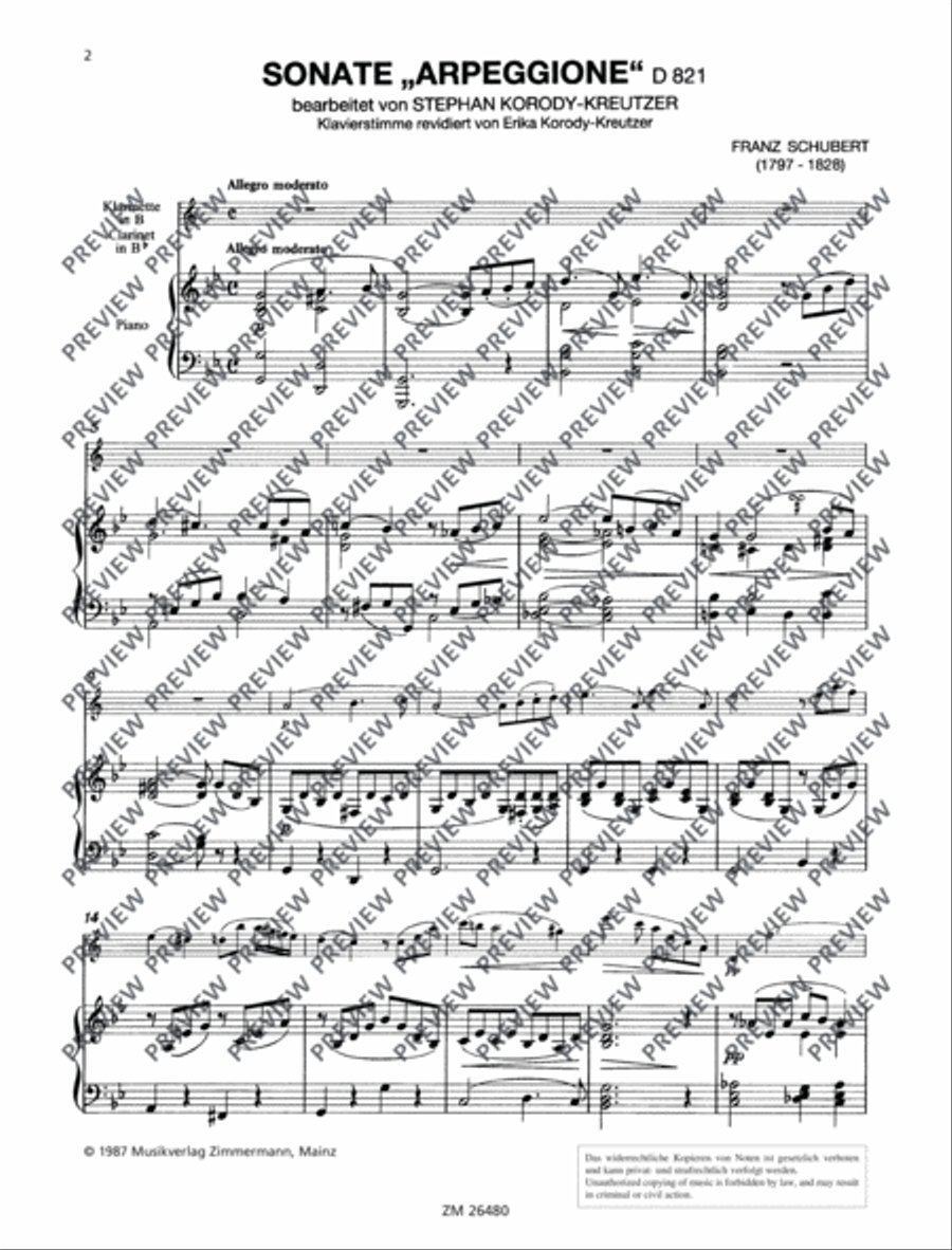 Sonata G minor ”Arpeggione“