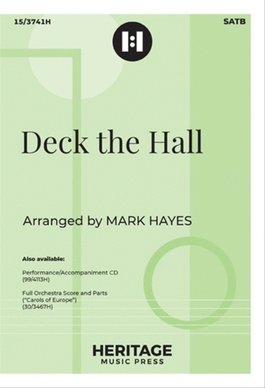 Deck the Hall 4-Part scores gallery preview page 1