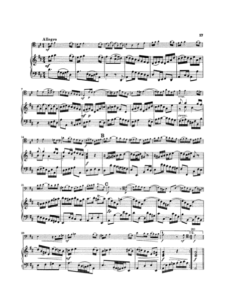 Sonata in D Major for Viola da Gamba, BWV 1028 (Transcribed For Cello and Piano)