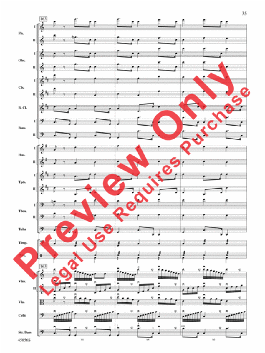 Academic Festival Overture, Op. 80 Full Orchestra scores gallery preview page 35