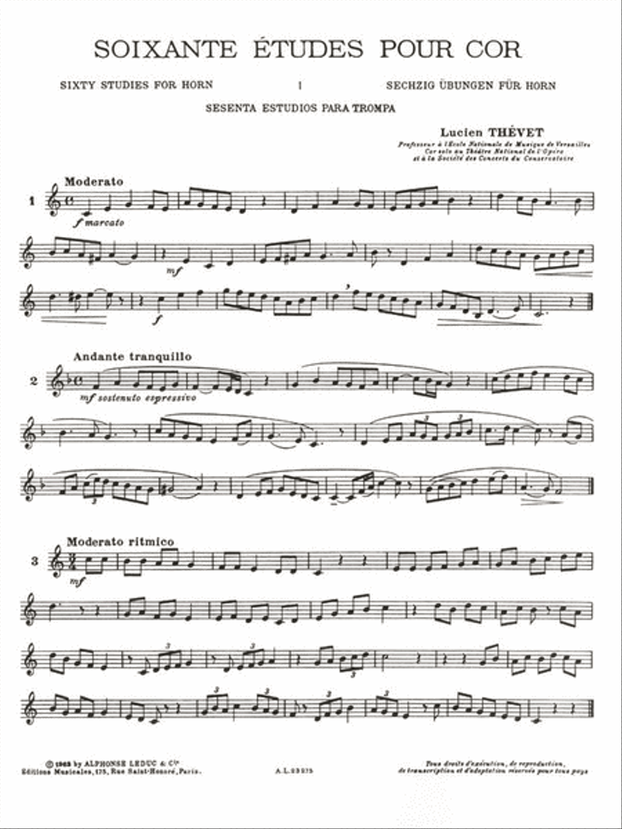 60 Studies For Horn Horn scores gallery preview page 2