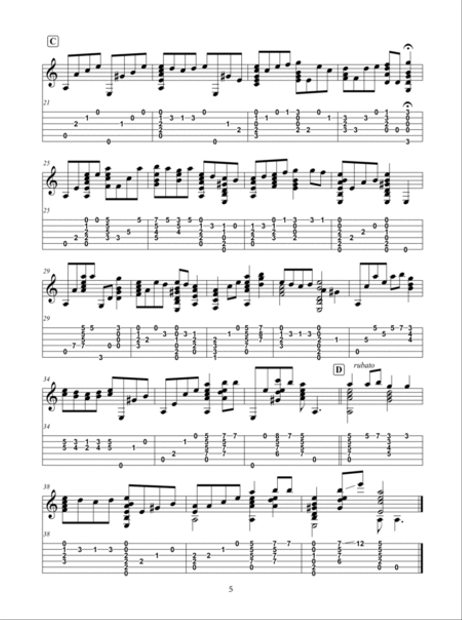 Solo Guitar in Worship Acoustic Guitar scores gallery preview page 6