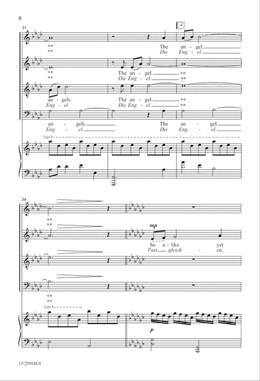 The Angels (Die Engel) 4-Part scores gallery preview page 9
