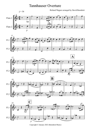 Tannhäuser Overture for Flute Duet