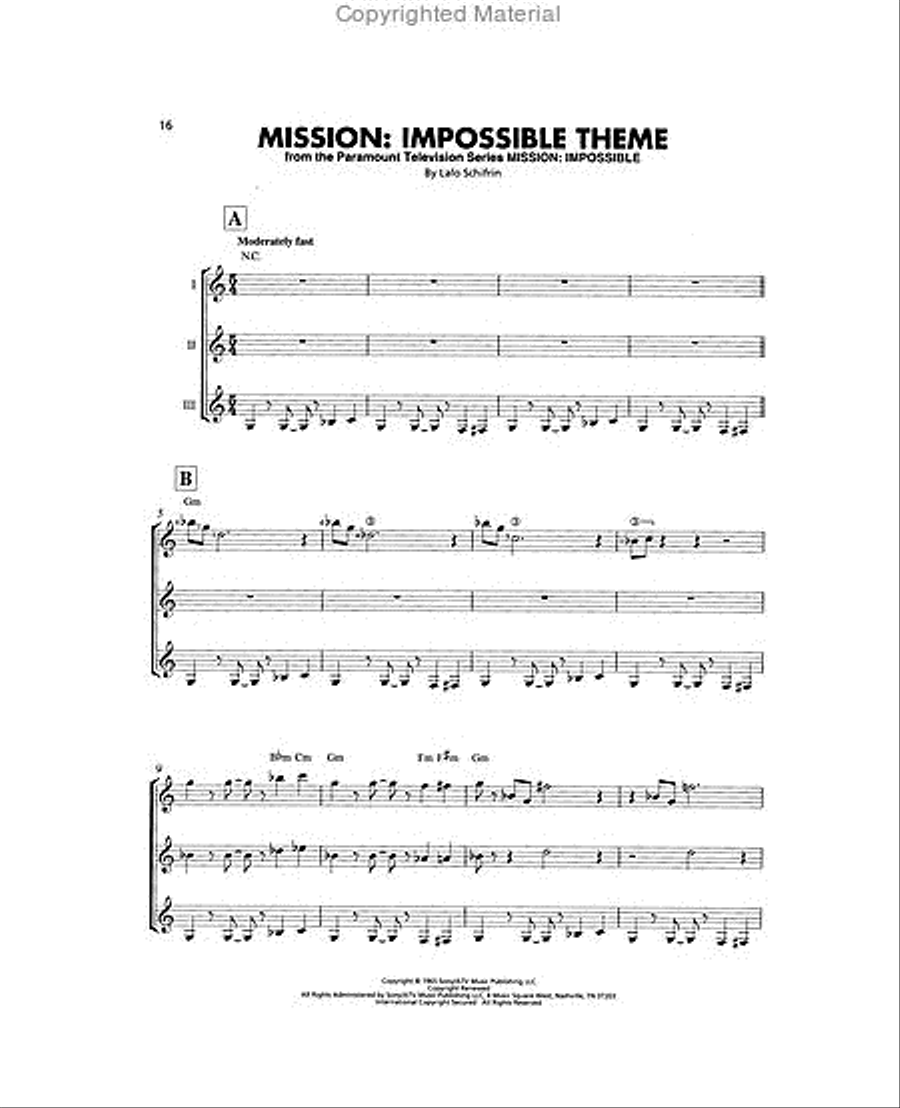 Great Themes Great Themes Guitar Ensemble scores gallery preview page 5
