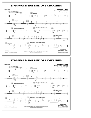 Star Wars: The Rise of Skywalker (arr. Matt Conaway) - Cymbals